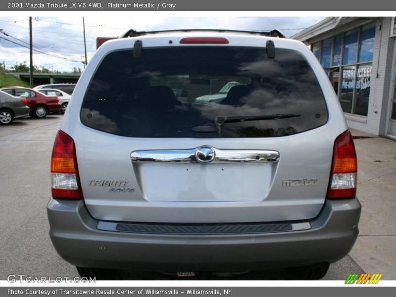 Platinum Metallic / Gray 2001 Mazda Tribute LX V6 4WD