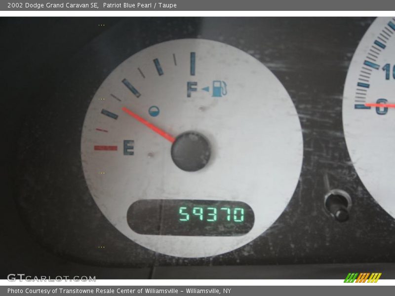 Patriot Blue Pearl / Taupe 2002 Dodge Grand Caravan SE