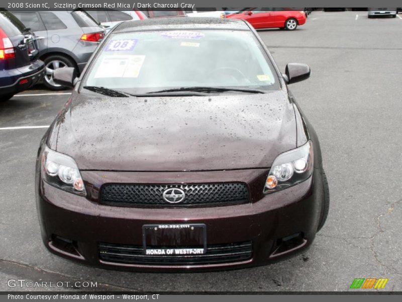 Sizzling Crimson Red Mica / Dark Charcoal Gray 2008 Scion tC