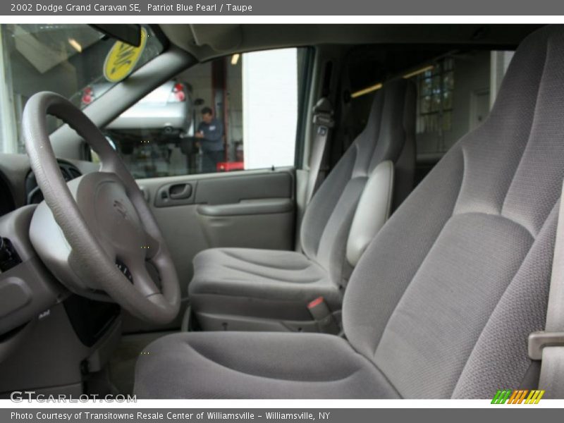 Patriot Blue Pearl / Taupe 2002 Dodge Grand Caravan SE