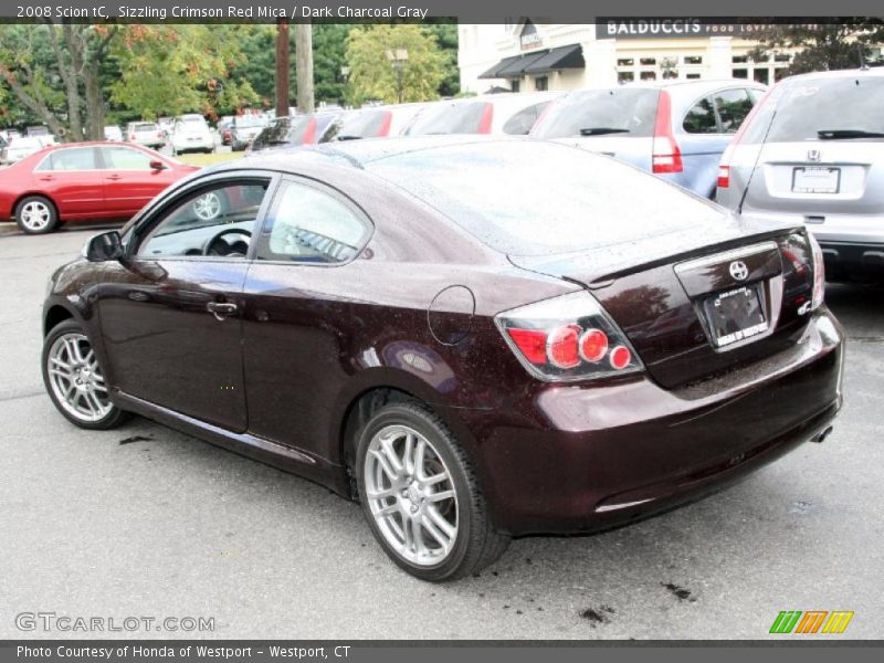 Sizzling Crimson Red Mica / Dark Charcoal Gray 2008 Scion tC
