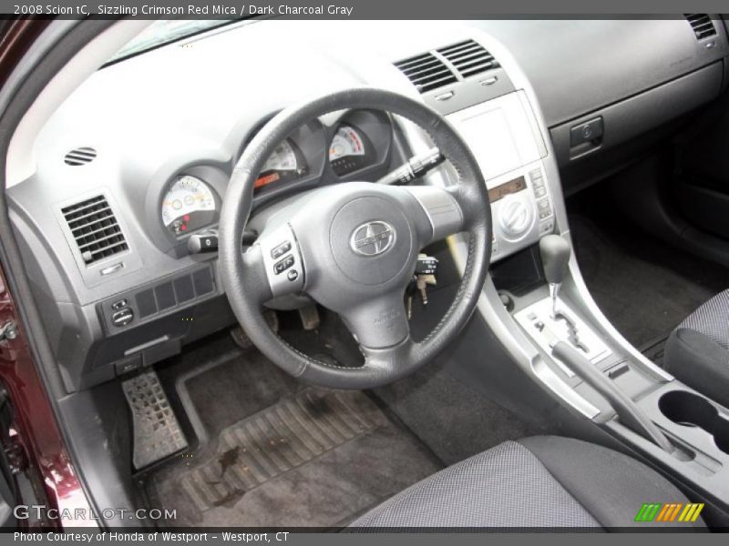 Sizzling Crimson Red Mica / Dark Charcoal Gray 2008 Scion tC