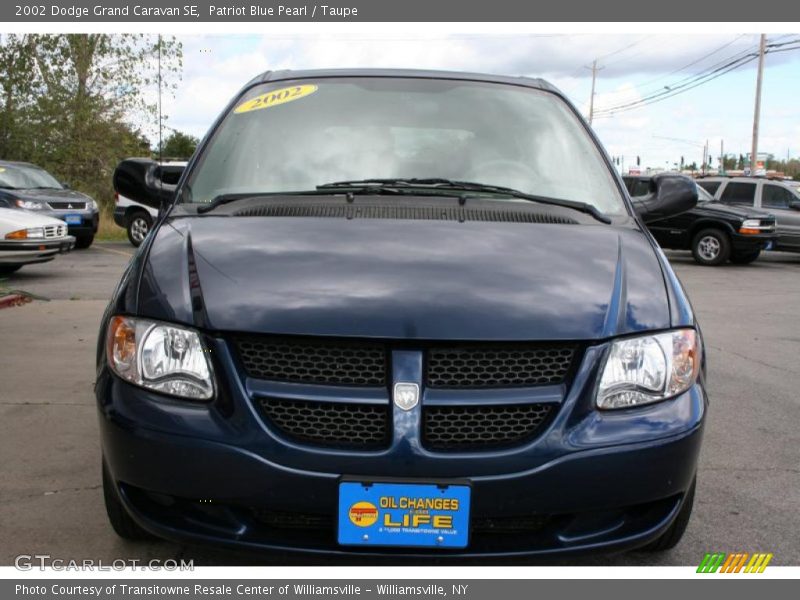 Patriot Blue Pearl / Taupe 2002 Dodge Grand Caravan SE