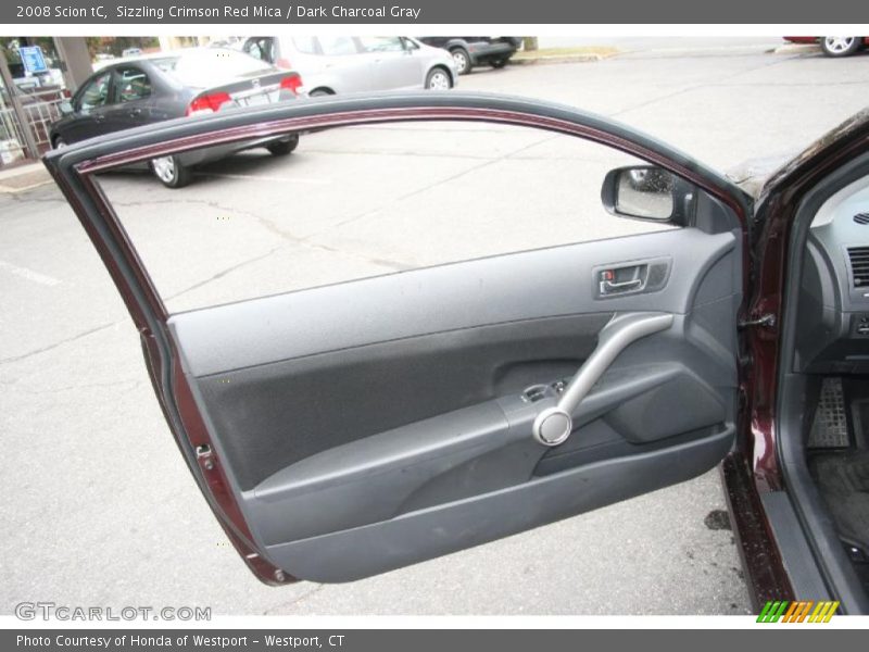 Sizzling Crimson Red Mica / Dark Charcoal Gray 2008 Scion tC