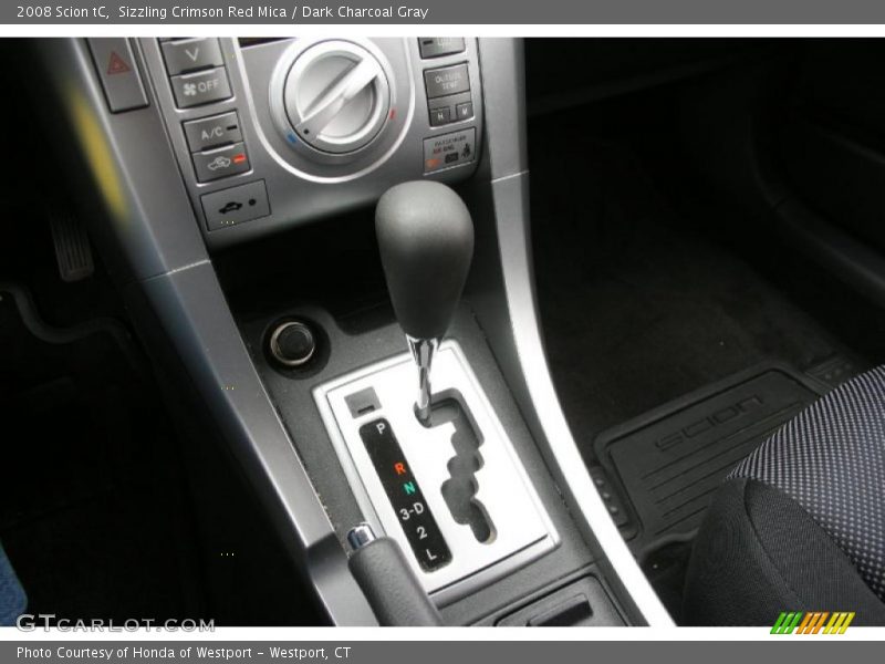 Sizzling Crimson Red Mica / Dark Charcoal Gray 2008 Scion tC