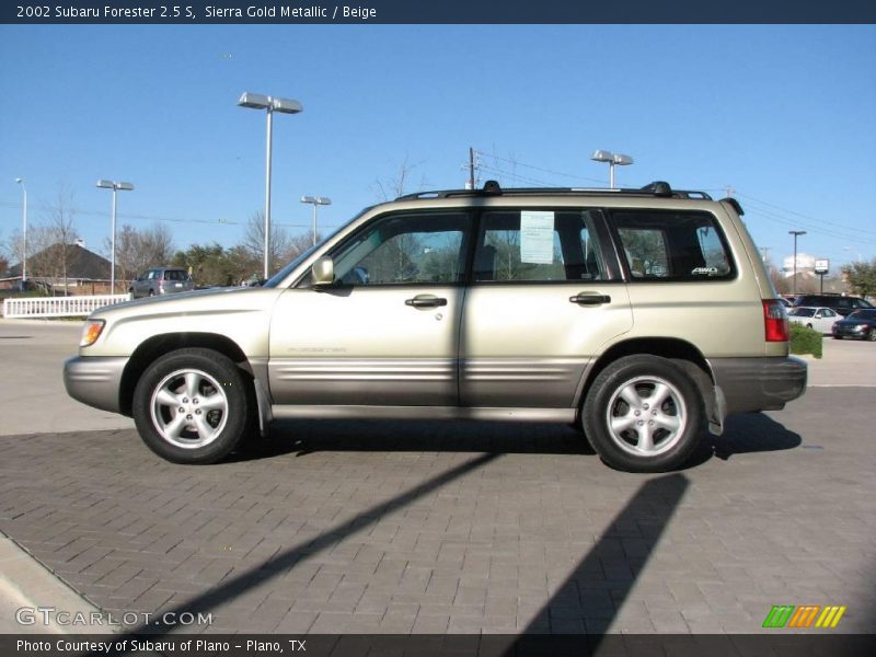Sierra Gold Metallic / Beige 2002 Subaru Forester 2.5 S