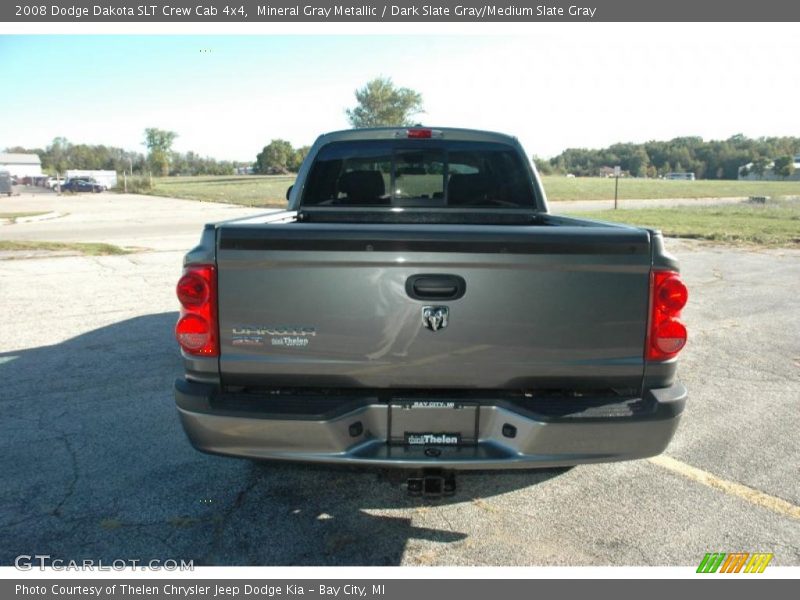 Mineral Gray Metallic / Dark Slate Gray/Medium Slate Gray 2008 Dodge Dakota SLT Crew Cab 4x4