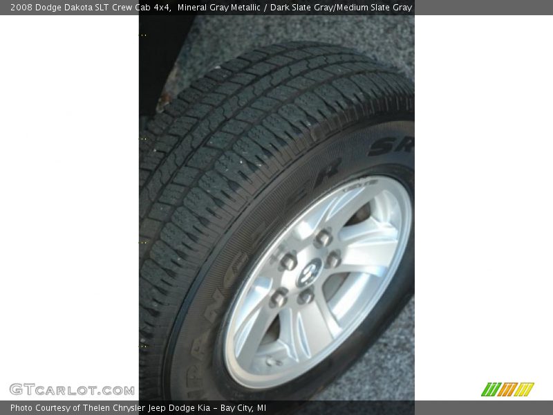 Mineral Gray Metallic / Dark Slate Gray/Medium Slate Gray 2008 Dodge Dakota SLT Crew Cab 4x4