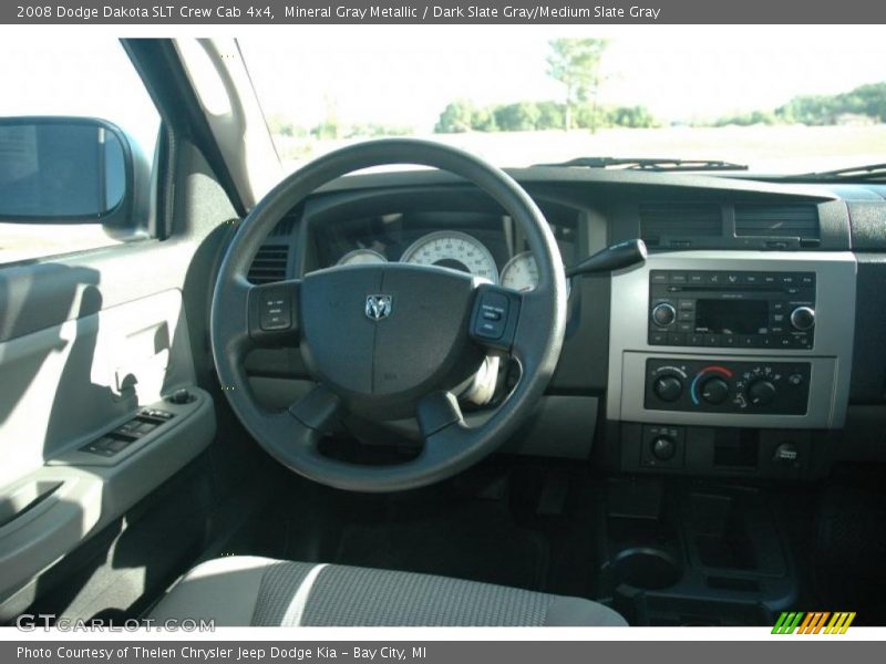 Mineral Gray Metallic / Dark Slate Gray/Medium Slate Gray 2008 Dodge Dakota SLT Crew Cab 4x4