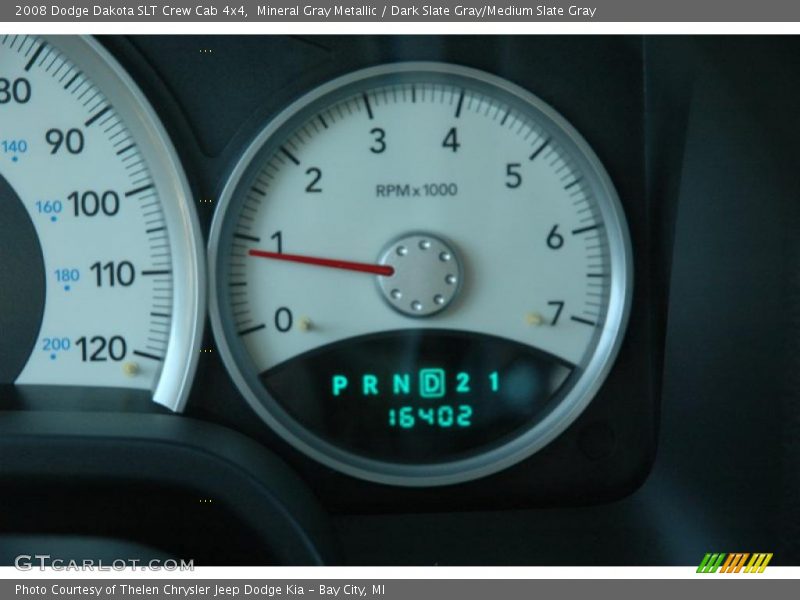Mineral Gray Metallic / Dark Slate Gray/Medium Slate Gray 2008 Dodge Dakota SLT Crew Cab 4x4