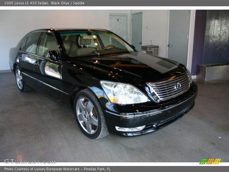 Black Onyx / Saddle 2005 Lexus LS 430 Sedan