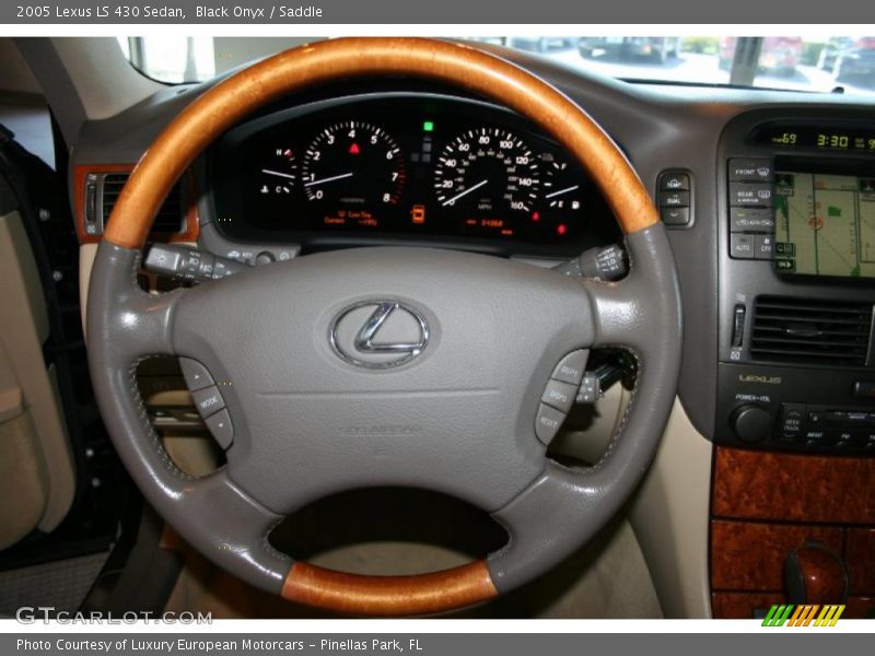 Black Onyx / Saddle 2005 Lexus LS 430 Sedan