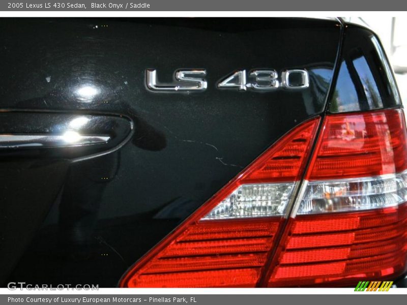 Black Onyx / Saddle 2005 Lexus LS 430 Sedan