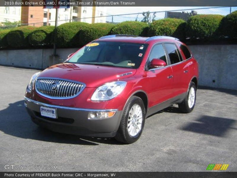 Red Jewel Tintcoat / Titanium/Dark Titanium 2010 Buick Enclave CXL AWD