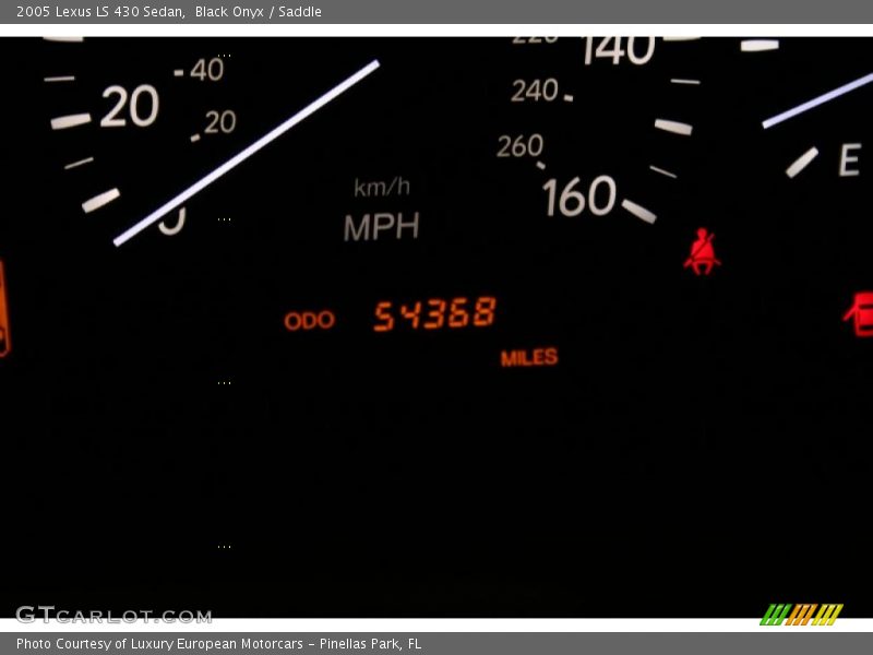 Black Onyx / Saddle 2005 Lexus LS 430 Sedan