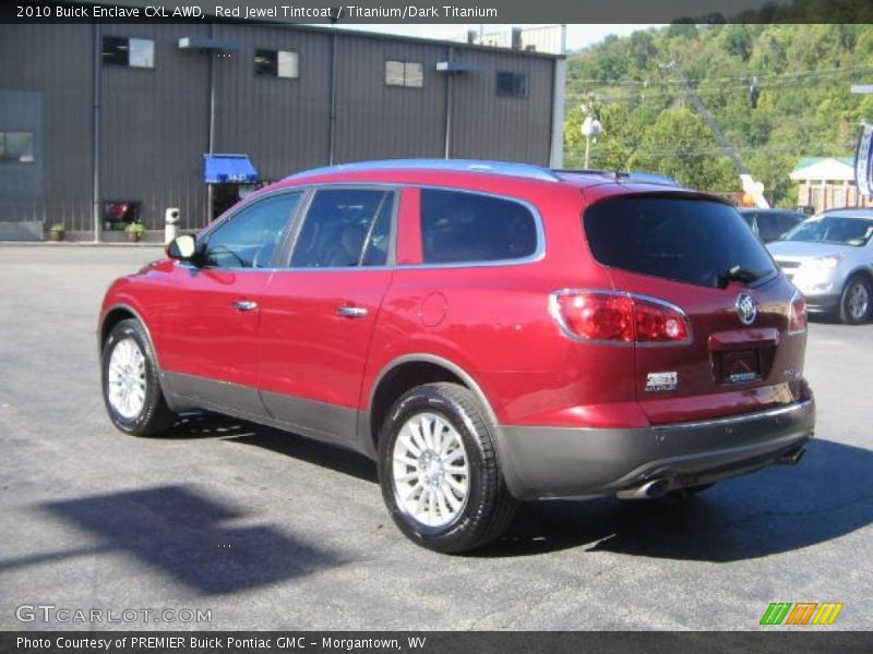 Red Jewel Tintcoat / Titanium/Dark Titanium 2010 Buick Enclave CXL AWD