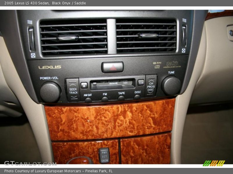 Black Onyx / Saddle 2005 Lexus LS 430 Sedan