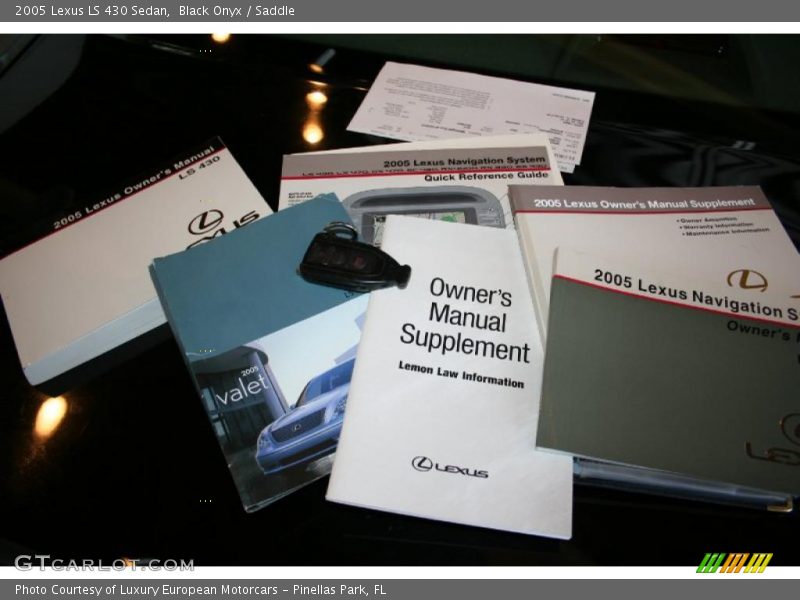 Black Onyx / Saddle 2005 Lexus LS 430 Sedan
