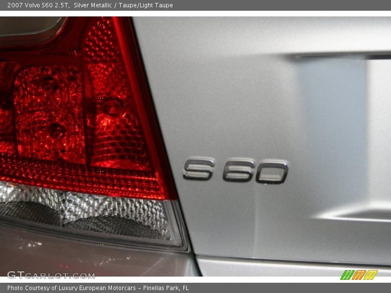 Silver Metallic / Taupe/Light Taupe 2007 Volvo S60 2.5T