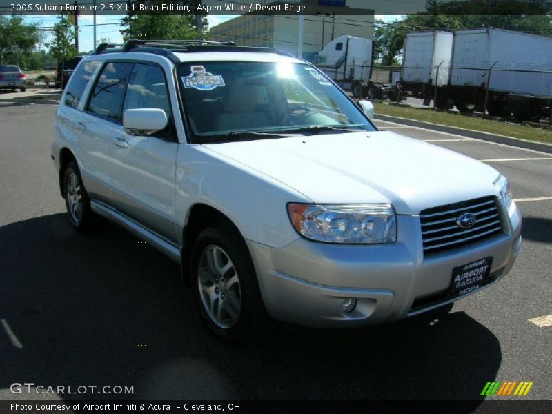 Aspen White / Desert Beige 2006 Subaru Forester 2.5 X L.L.Bean Edition