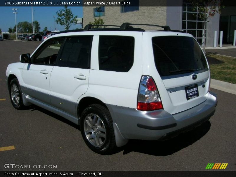 Aspen White / Desert Beige 2006 Subaru Forester 2.5 X L.L.Bean Edition