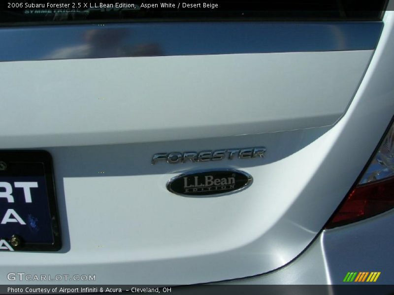 Aspen White / Desert Beige 2006 Subaru Forester 2.5 X L.L.Bean Edition