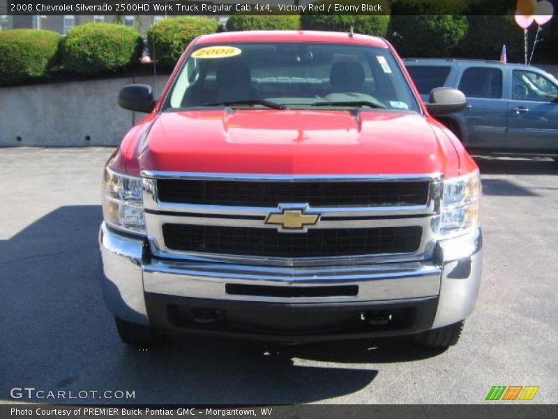 Victory Red / Ebony Black 2008 Chevrolet Silverado 2500HD Work Truck Regular Cab 4x4