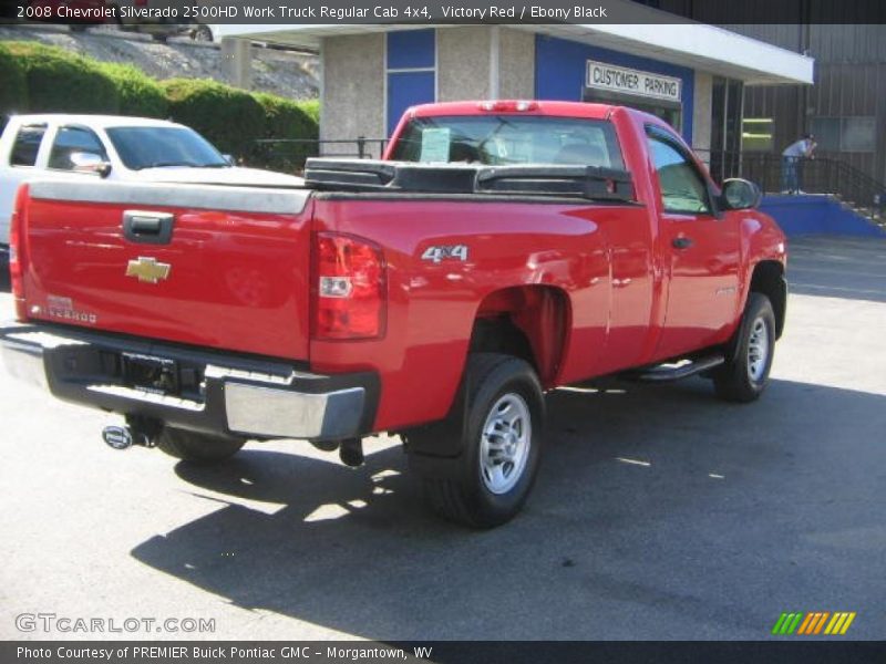Victory Red / Ebony Black 2008 Chevrolet Silverado 2500HD Work Truck Regular Cab 4x4