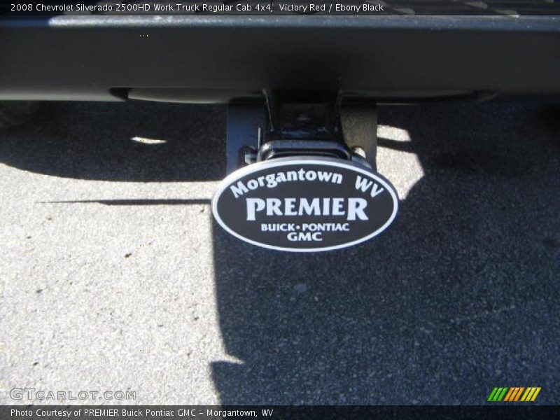 Victory Red / Ebony Black 2008 Chevrolet Silverado 2500HD Work Truck Regular Cab 4x4