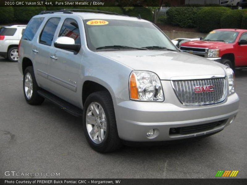 Pure Silver Metallic / Ebony 2010 GMC Yukon SLT 4x4