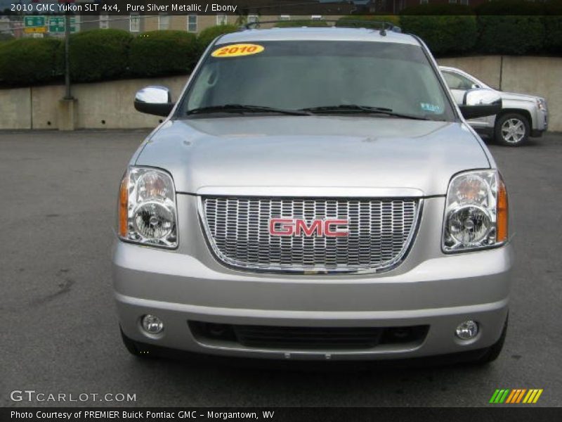 Pure Silver Metallic / Ebony 2010 GMC Yukon SLT 4x4