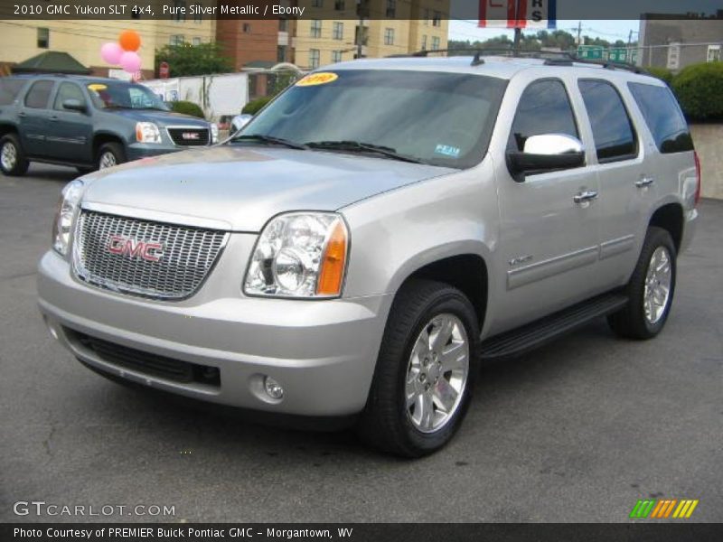 Pure Silver Metallic / Ebony 2010 GMC Yukon SLT 4x4