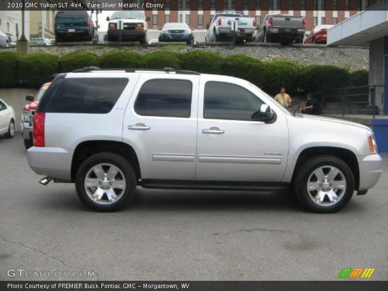 Pure Silver Metallic / Ebony 2010 GMC Yukon SLT 4x4