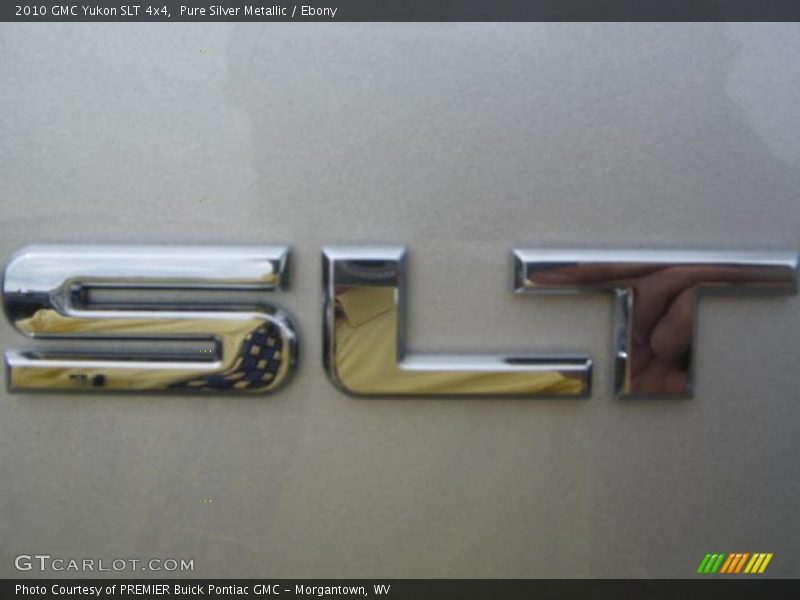 Pure Silver Metallic / Ebony 2010 GMC Yukon SLT 4x4