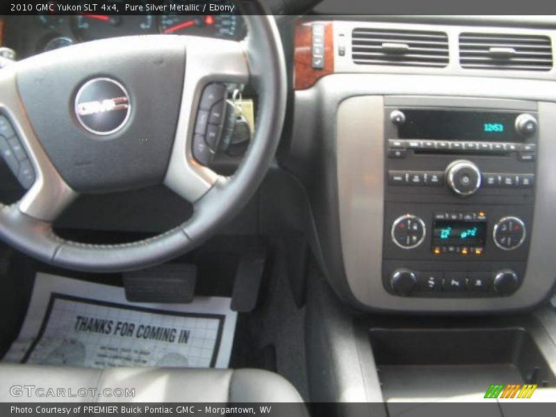Pure Silver Metallic / Ebony 2010 GMC Yukon SLT 4x4