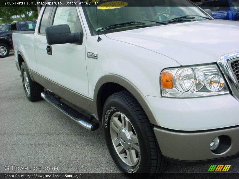 Oxford White / Tan 2006 Ford F150 Lariat SuperCab