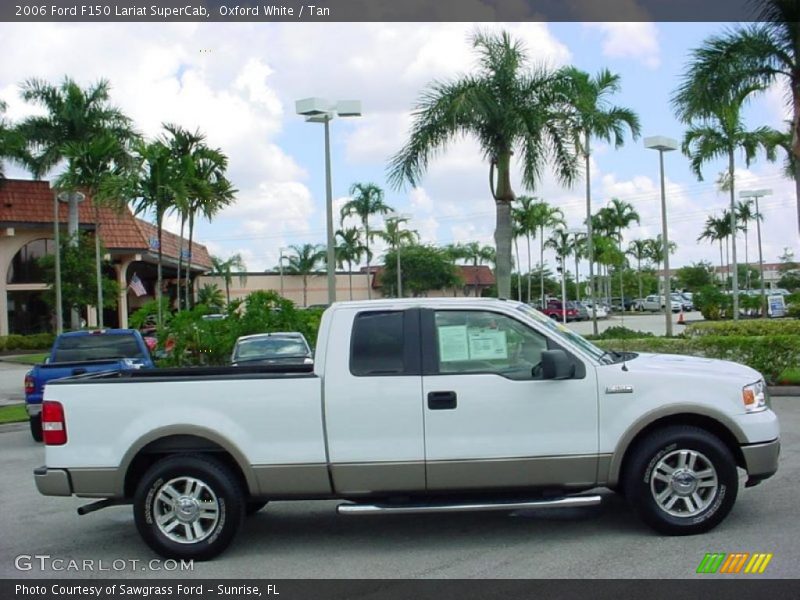 Oxford White / Tan 2006 Ford F150 Lariat SuperCab