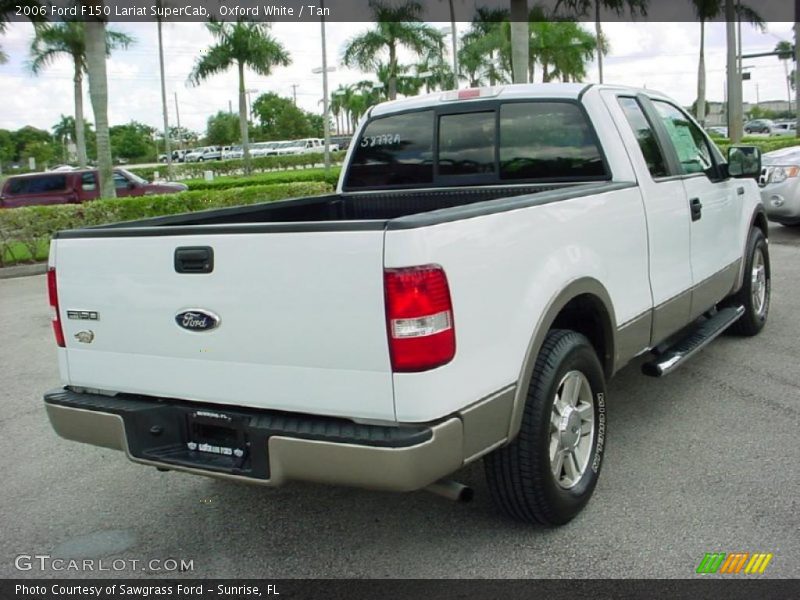 Oxford White / Tan 2006 Ford F150 Lariat SuperCab