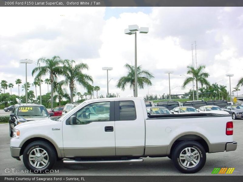 Oxford White / Tan 2006 Ford F150 Lariat SuperCab