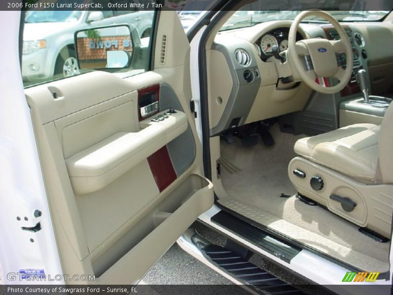 Oxford White / Tan 2006 Ford F150 Lariat SuperCab