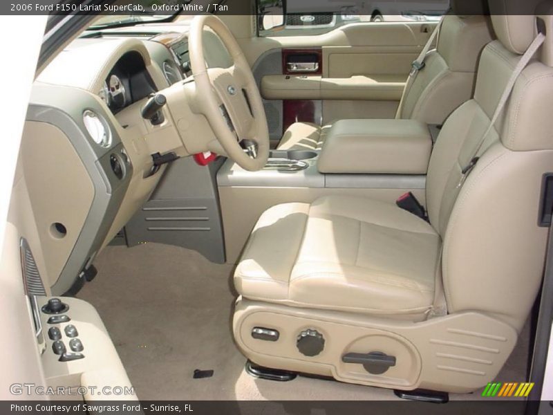 Oxford White / Tan 2006 Ford F150 Lariat SuperCab