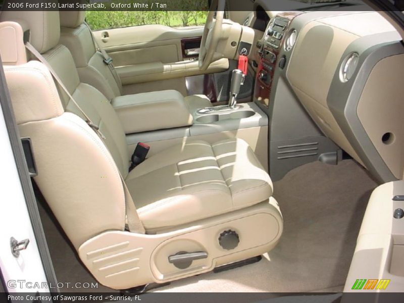 Oxford White / Tan 2006 Ford F150 Lariat SuperCab