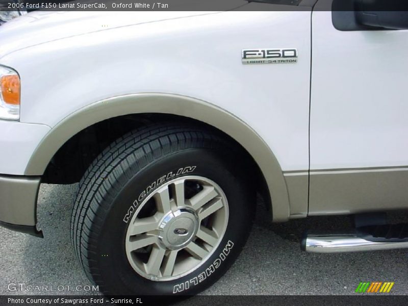 Oxford White / Tan 2006 Ford F150 Lariat SuperCab