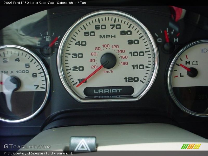 Oxford White / Tan 2006 Ford F150 Lariat SuperCab