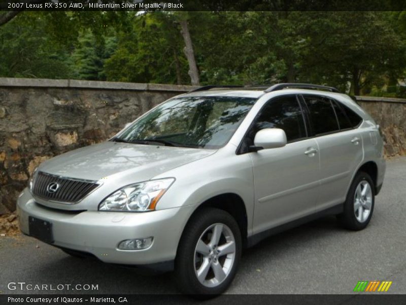 Millennium Silver Metallic / Black 2007 Lexus RX 350 AWD