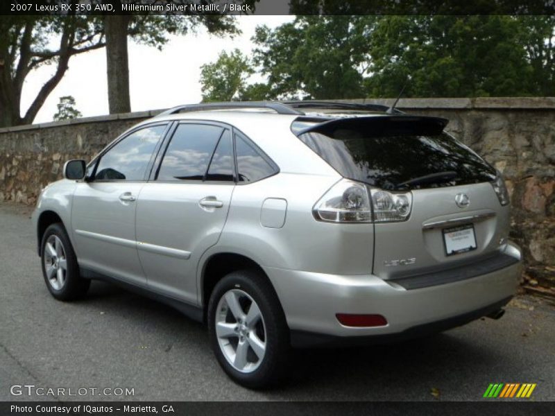 Millennium Silver Metallic / Black 2007 Lexus RX 350 AWD