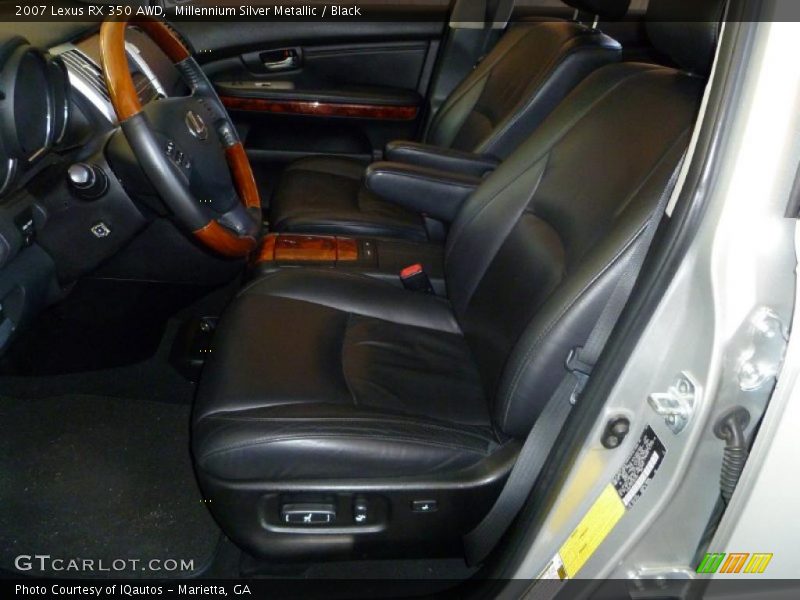 Millennium Silver Metallic / Black 2007 Lexus RX 350 AWD