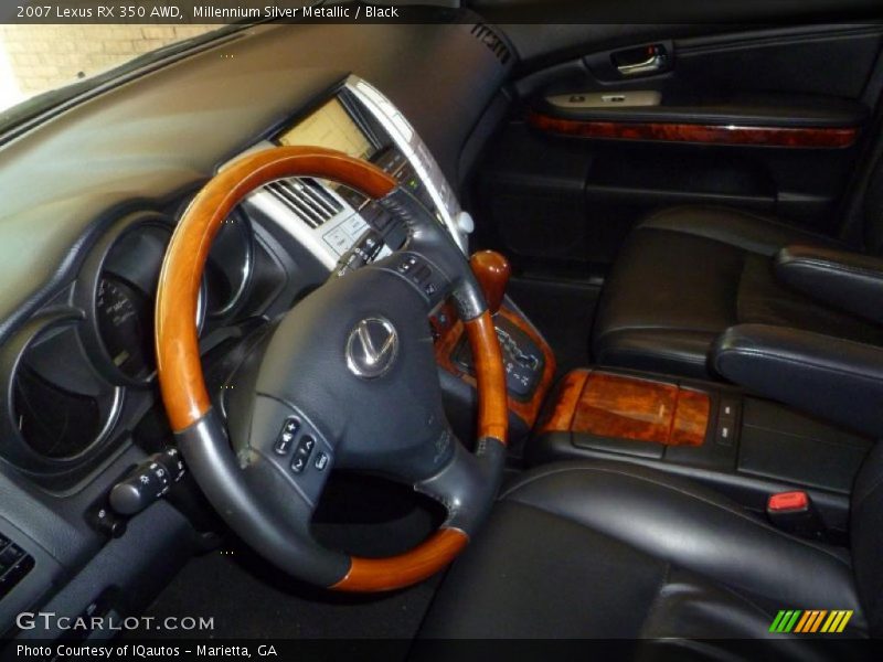 Millennium Silver Metallic / Black 2007 Lexus RX 350 AWD