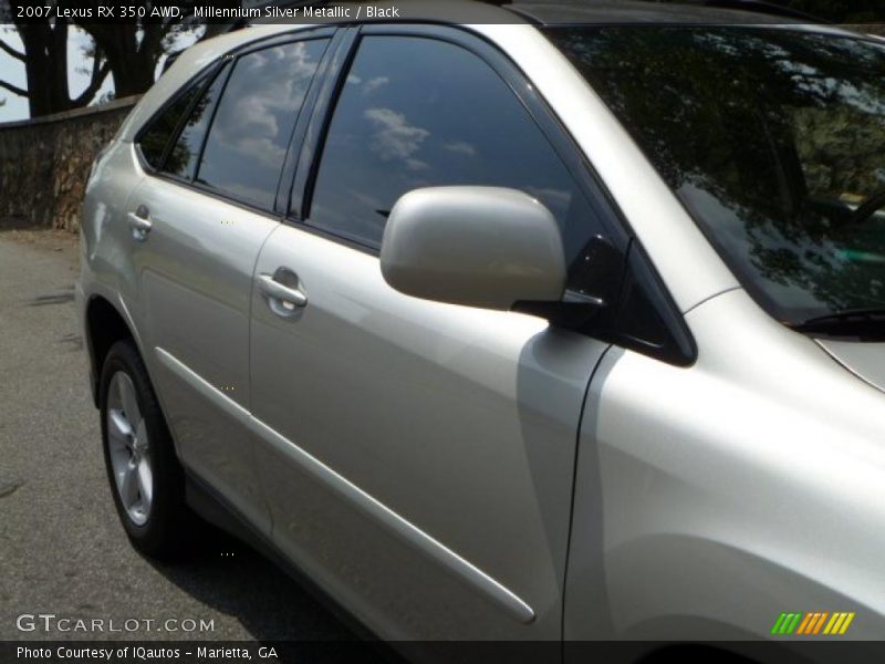 Millennium Silver Metallic / Black 2007 Lexus RX 350 AWD