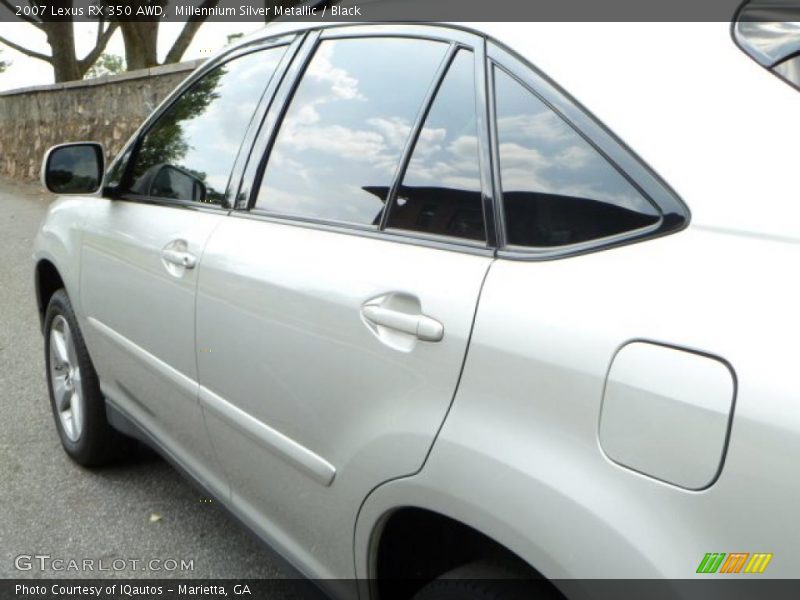 Millennium Silver Metallic / Black 2007 Lexus RX 350 AWD